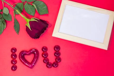 Red St.Valentine's background Stock Photos