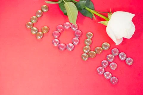 Red St.Valentine's background Stock Photos