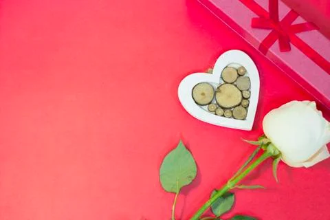 Red St.Valentine's background Stock Photos
