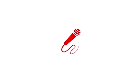 Red stylized speech bubble with exclamation mark icon Stock Footage 333782159