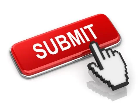 Red Submit Button Illustrazione stock