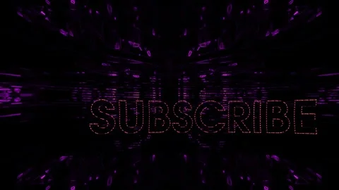 Red Subscribe on the Abstract Violet Background 库存影片 300364226