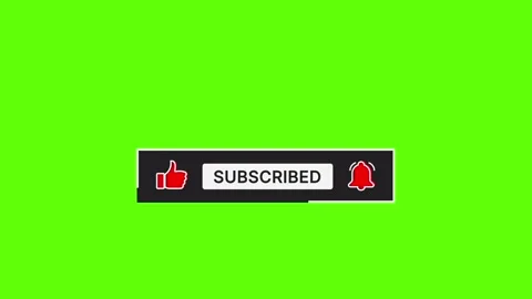 Red Subscribe Bell Like Animation Pack Green Screen 4K Vídeos de archivo 348273457