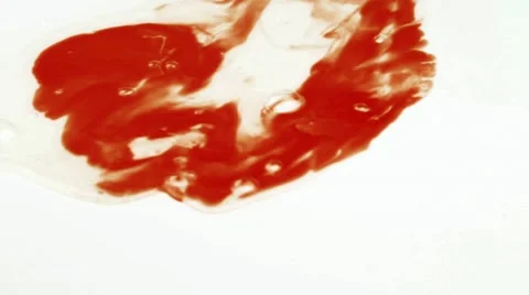 Red substance goes down Stock Footage 42013058