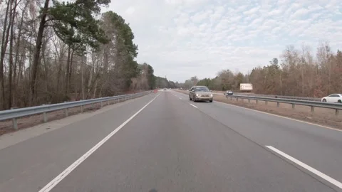 Red substance trail on the highway and traffic Video stock 149333328