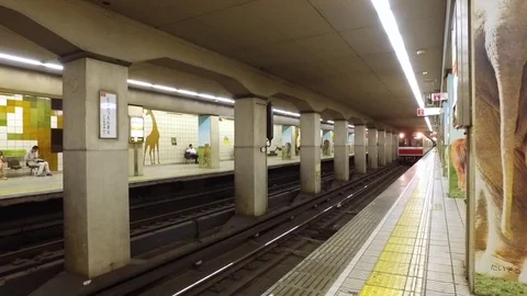 The red subway Stock Footage 73447685