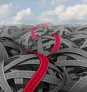 Red success path Illustrazione stock