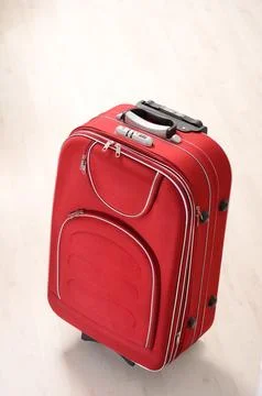 Red Suitcase Stock Photos
