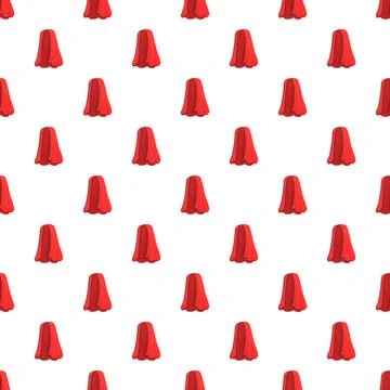 Red sultan hat fez seamless repeating pattern 스톡 일러스트