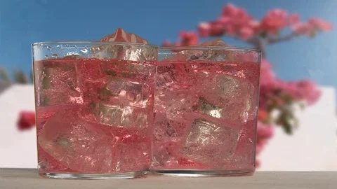 Red summer drink Stock Footage 75946921