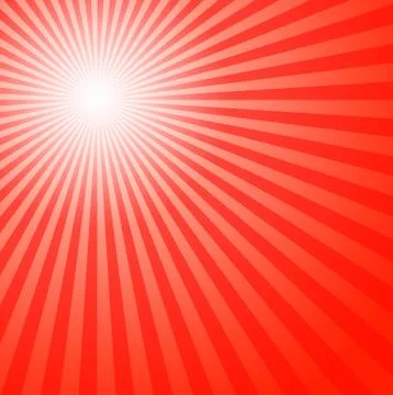 Red summer sun Stock Illustration