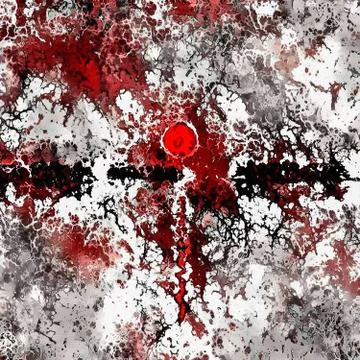Red sun abstract Stock Illustration