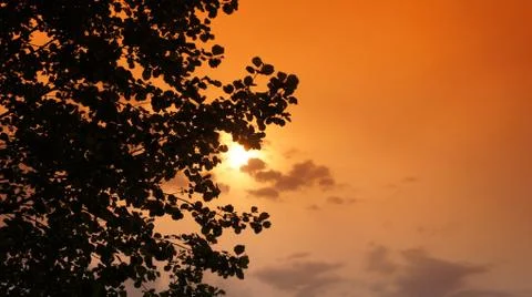 Red Sun with Cloud Fotos de archivo