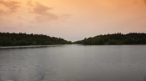 Red Sun with Cloud Fotos Stock