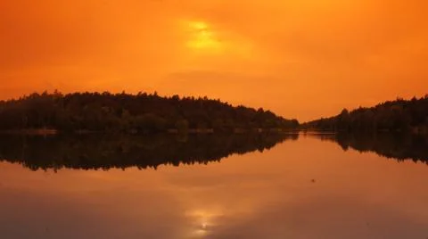 Red Sun with Cloud Stock Photos