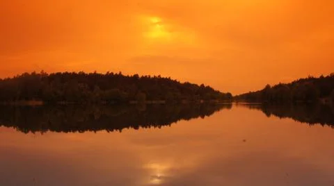 Red Sun with Cloud Fotos de archivo