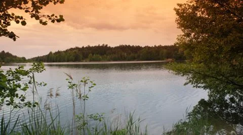 Red Sun with Cloud Stock-Fotos