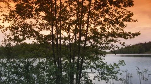 Red Sun with Cloud Stock-Fotos