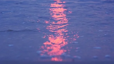 Red Sun Reflection Stock Footage 72920822