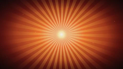 Red sunburst background, with radiant light, rays and subtle, floating part.. Stock Footage 337565037