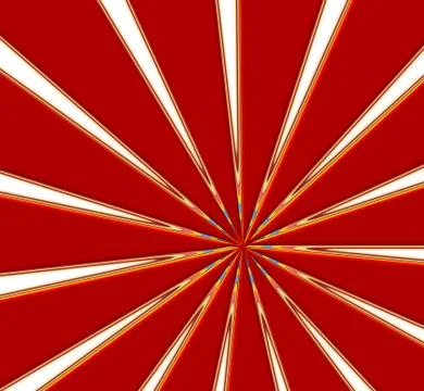 Red sunburst Stock Illustration