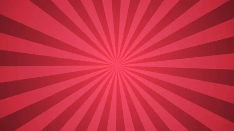 Red sunburst pattern background rotation motion. sunburst, stripe background. Stock Footage 153790790
