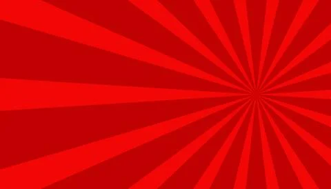 Red Sunburst Radial Background Pattern. Abstract Comic Style Banner Design Stock-Illustration