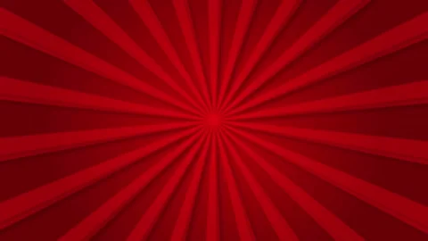 Red sunburst rays background loop. Stock Footage 318715625