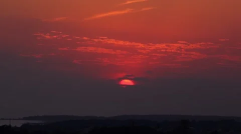 Red sundown Stock-Footage 44320931