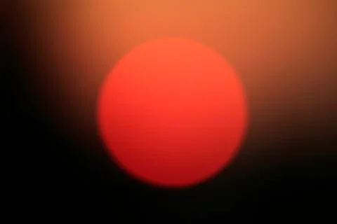 Red sunlight effect Stock Photos