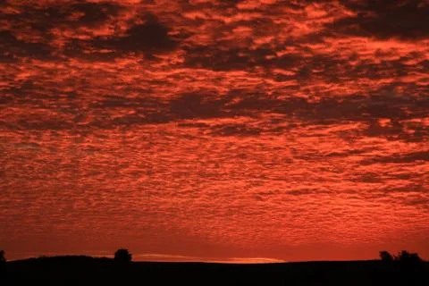 Red sunrise Stock Photos