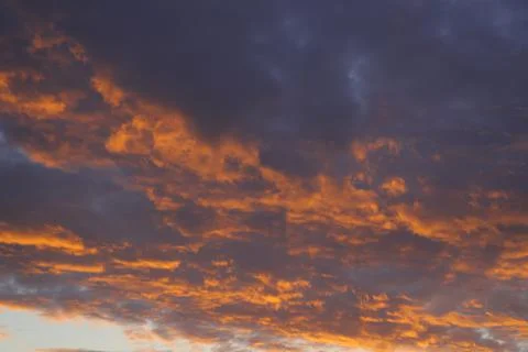 Red sunset in the city Stock Photos