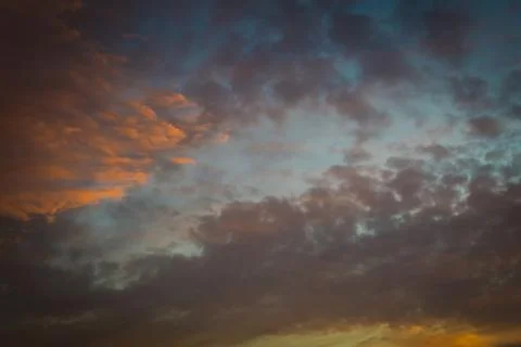 Red Sunset Clouds Foto stock