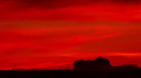 Red sunset clouds time lapse Stock Footage 39587746