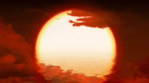 Red sunset Stock Footage