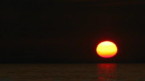 Red sunset Stock Footage 706189