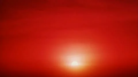 Red Sunset Stock-Footage 12440460