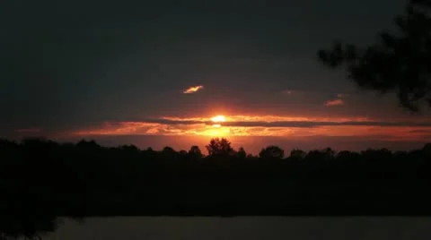 Red sunset Video stock 14271238