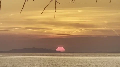 RED SUNSET Stock Footage 202171941