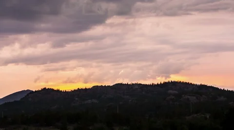 Red sunset leaving day Video stock 44039700