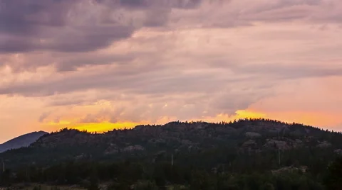 Red sunset leaving day Video stock 44040248