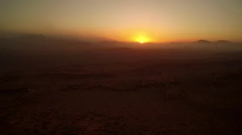 Red sunset in Namib desert - Namibia Stock Footage 64990721