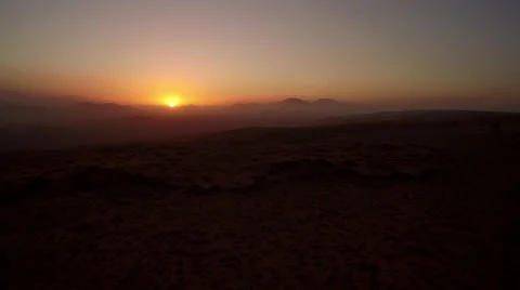 Red sunset in Namib desert - Namibia Stock Footage 64990778