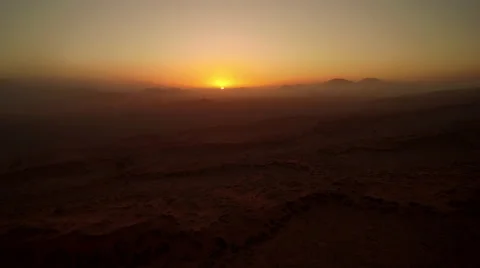 Red sunset in Namib desert - Namibia Stock Footage 64991066