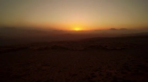 Red sunset in Namib desert - Namibia Stock Footage 64991135