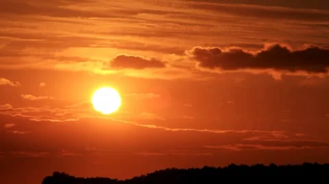 Red sunset (part 1) Stock-Footage 7727734