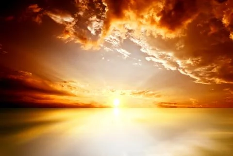 Red sunset Stock Photos