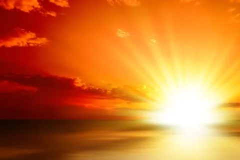 Red sunset Stock Photos