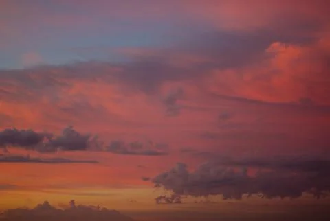 Red sunset Foto stock