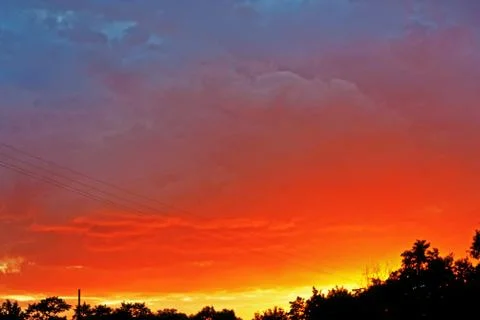 Red sunset Stock Photos